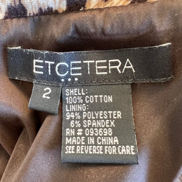 Animal print body con style dress by Etcetera Sz 2 - Picture 6 of 7